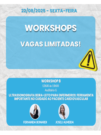 Workshop B - Ultrassonografia beira-leito para enfermeiros