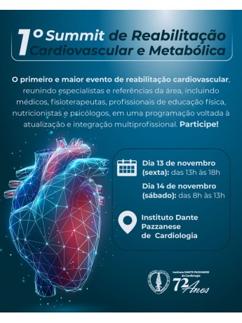 1º Summit de Reabilitação Cardiopulmonar e Metabolica
