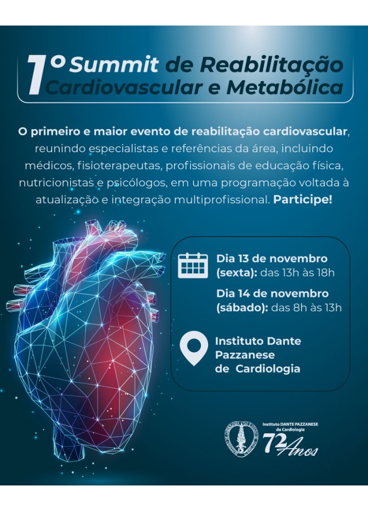 1º Summit de Reabilitação Cardiopulmonar e Metabolica