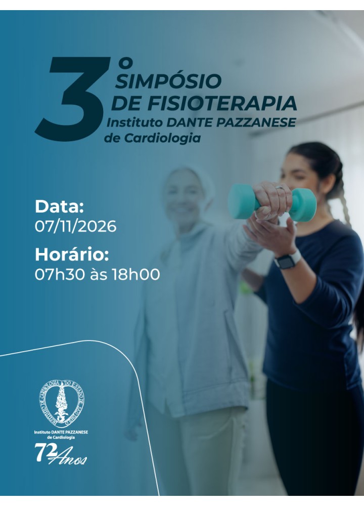 3º SIMPÓSIO DE FISIOTERAPIA INSTITUTO DANTE PAZZANESE DE CARDIOLOGIA