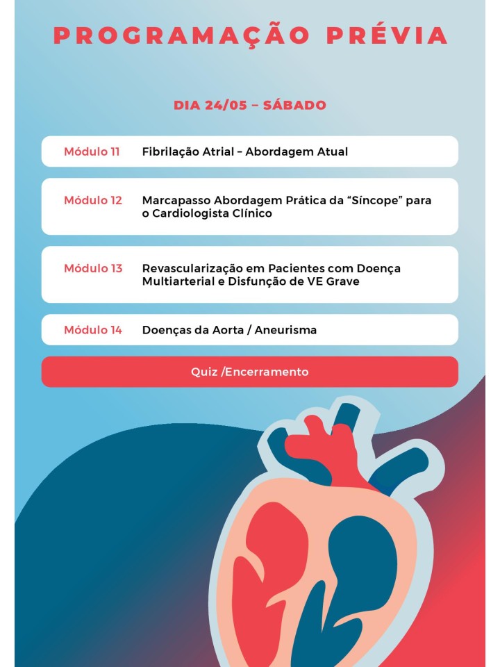 83º Curso Intensivo de Cardiologia - 23 a 24 de maio de 2025