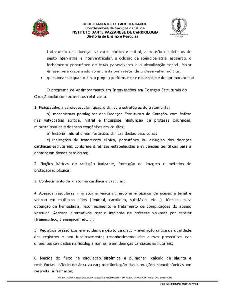 INTERVENÇÕES NAS DOENÇAS ESTRUTURAIS DO CORAÇÃO - 2025