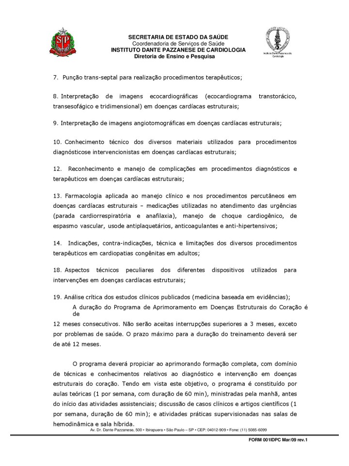 INTERVENÇÕES NAS DOENÇAS ESTRUTURAIS DO CORAÇÃO - 2025
