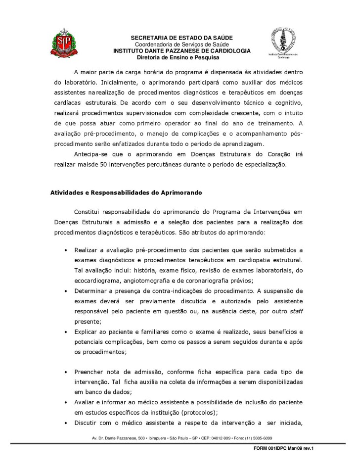 INTERVENÇÕES NAS DOENÇAS ESTRUTURAIS DO CORAÇÃO - 2025