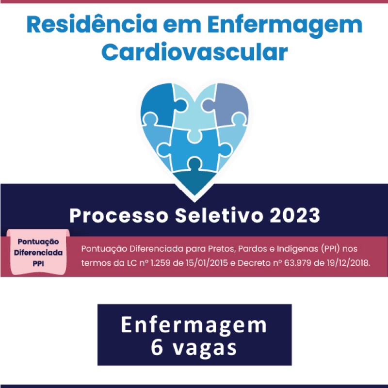 Programa de Residência em Enfermagem Cardiovascular - 2023